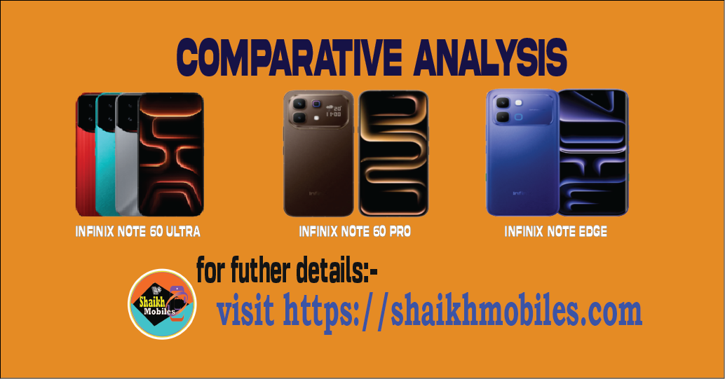 Comparison: Infinix Note 60 Ultra vs NOTE Edge vs Note 60 Pro – Deep Technical Comparative Review